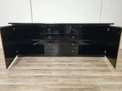 Buffet Pierre Cardin des années 1970 en bois laqué noir