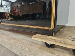 Buffet Pierre Cardin des années 1970 en bois laqué noir