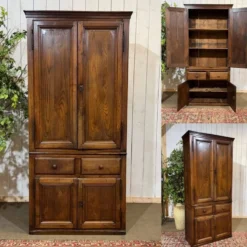 Buffet 4 portes en châtaignier fin XIXème provenant d'un ancien commerce