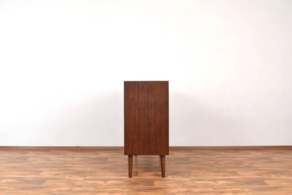 Buffet à portes tambour en teck danois des années 1960.
