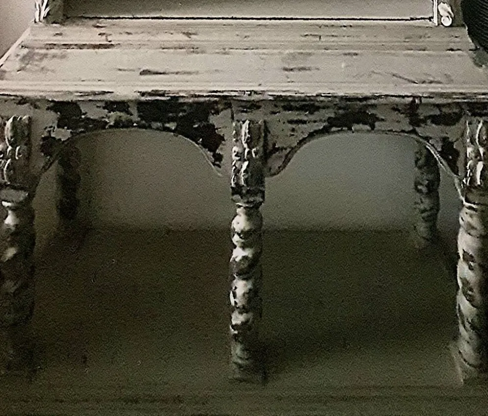 Buffet provençal / Bibliothèque patinée à 2 corps XIXe