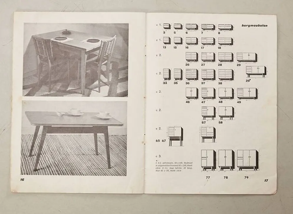 Buffet rare, modèle C2-29, par Mart Stam pour UMS Pastoe Pays-Bas 1948
