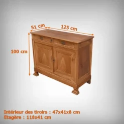 Buffet Régional en Merisier – 1900