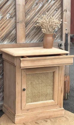 Buffet rénové : 1 porte + 1 tiroir - confiturier , meuble vasque …