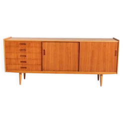 Buffet scandinave en teck, années 1950/60.