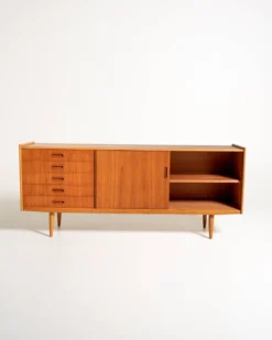 Buffet scandinave en teck, années 1950/60.
