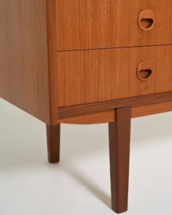 Buffet scandinave en teck avec étagère escamotable, années 1960