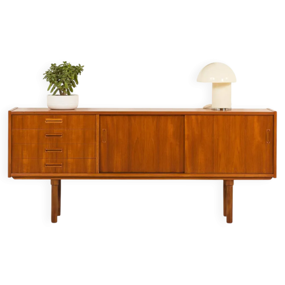 Buffet scandinave en teck dans le style de Nils Jonsson, années 1960.