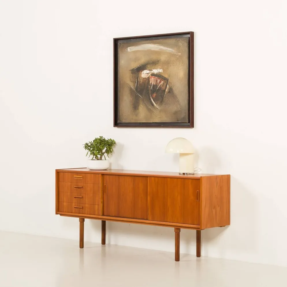 Buffet scandinave en teck dans le style de Nils Jonsson, années 1960.