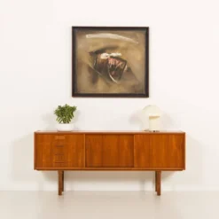 Buffet scandinave en teck dans le style de Nils Jonsson, années 1960.