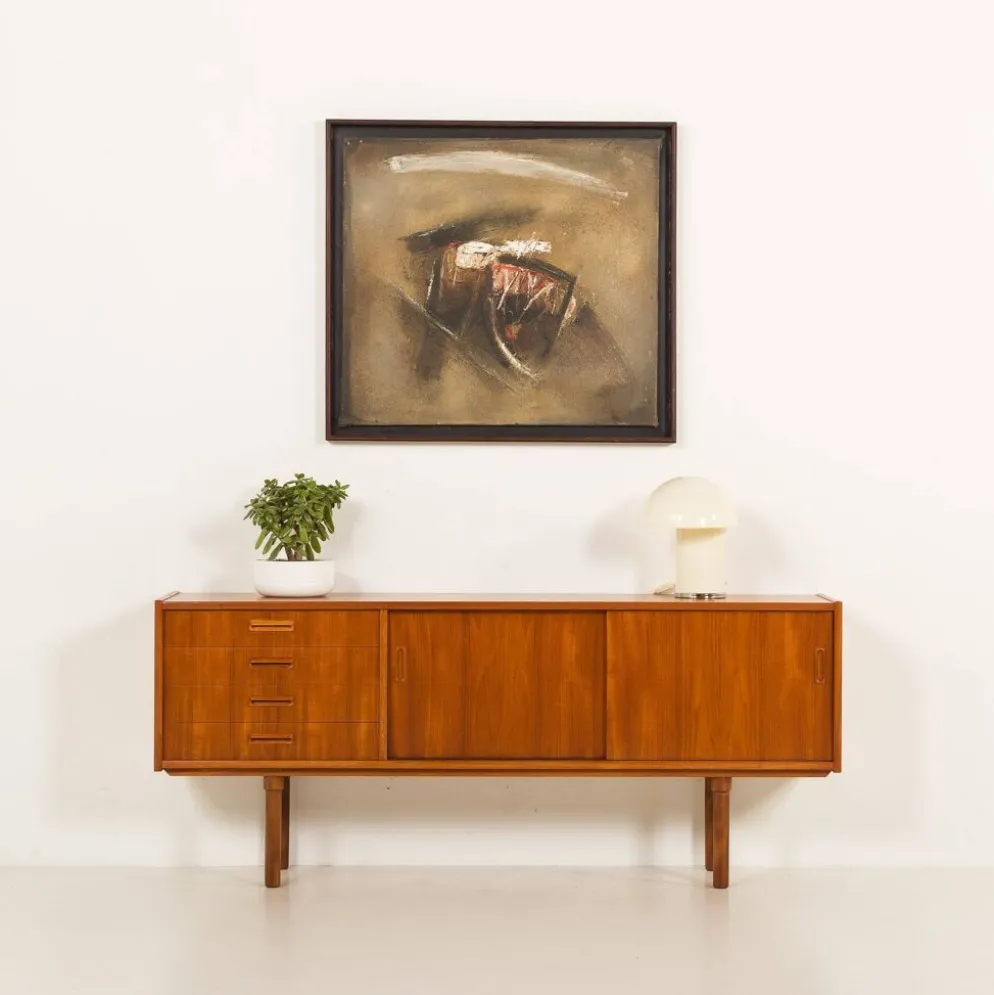 Buffet scandinave en teck dans le style de Nils Jonsson, années 1960.