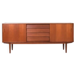 Buffet scandinave en teck du milieu du siècle par Nils Jonsson pour P.S. Heggen
