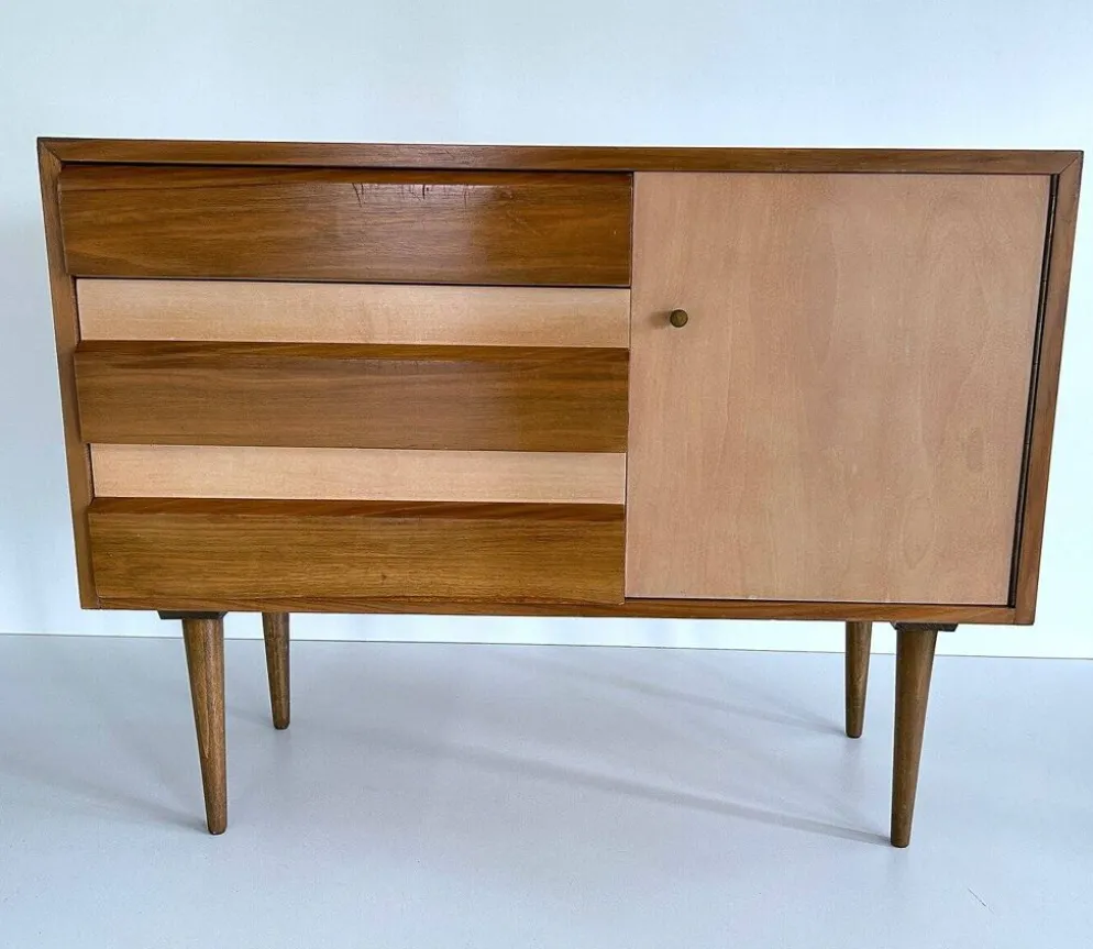 Buffet scandinave vintage en bois, années 1960