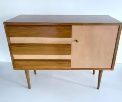 Buffet scandinave vintage en bois, années 1960