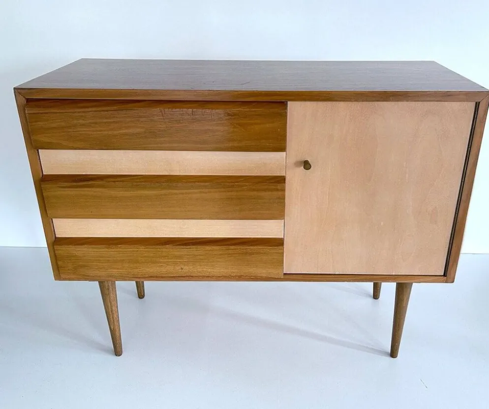 Buffet scandinave vintage en bois, années 1960