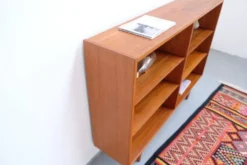 Buffet/étagère en teck Hundevad style rétro vintage années 60-70