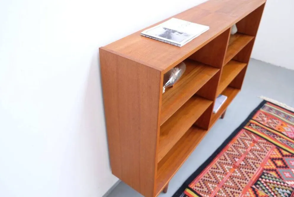 Buffet/étagère en teck Hundevad style rétro vintage années 60-70