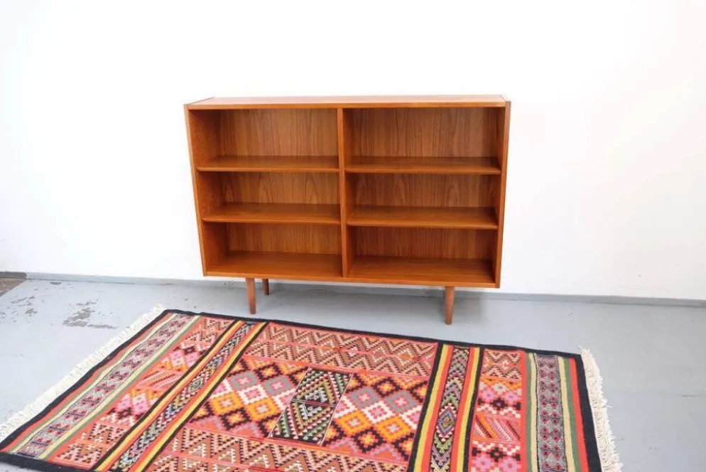Buffet/étagère en teck Hundevad style rétro vintage années 60-70