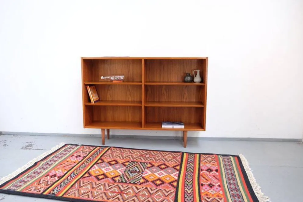 Buffet/étagère en teck Hundevad style rétro vintage années 60-70