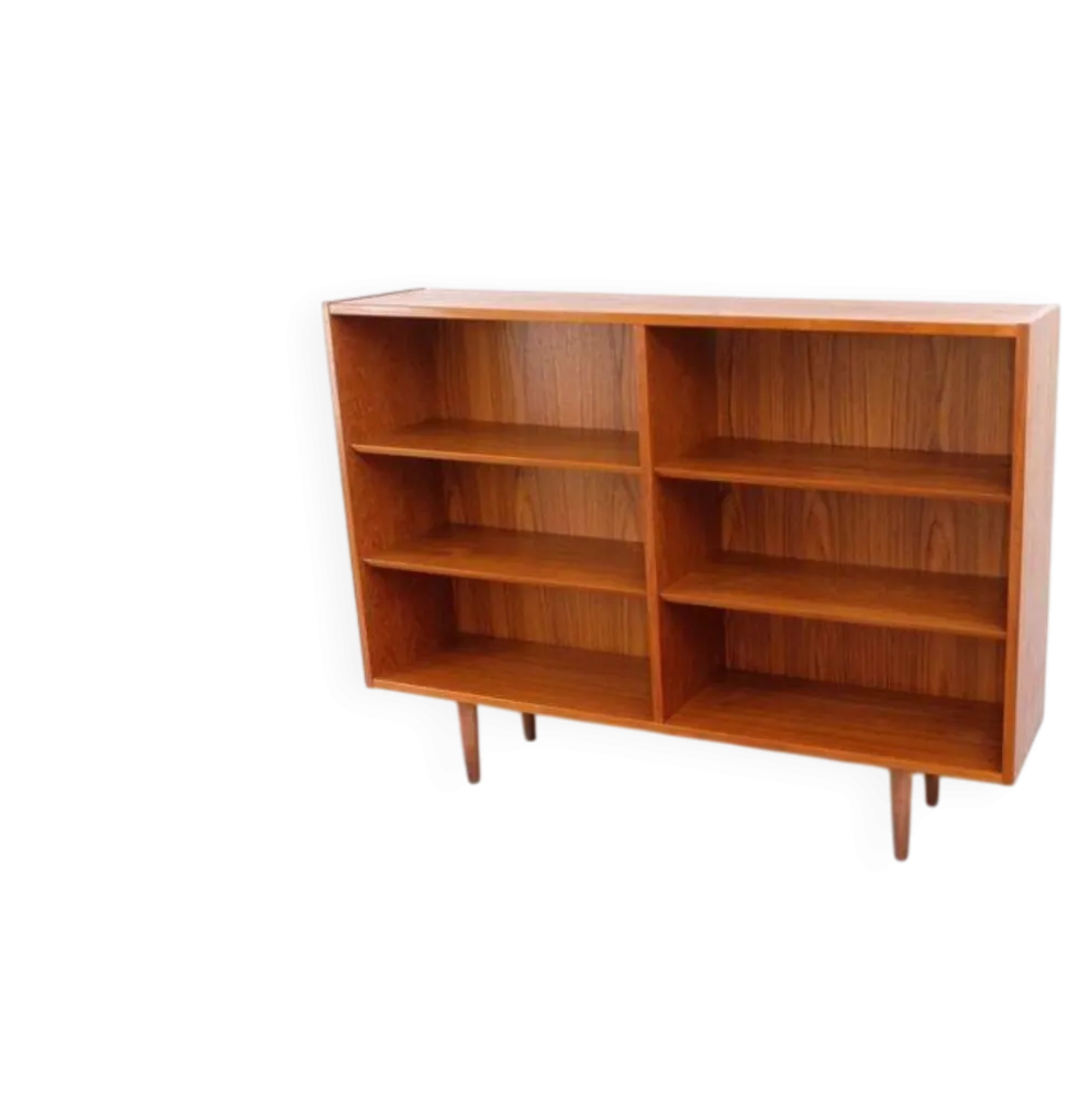 Buffet/étagère en teck Hundevad style rétro vintage années 60-70