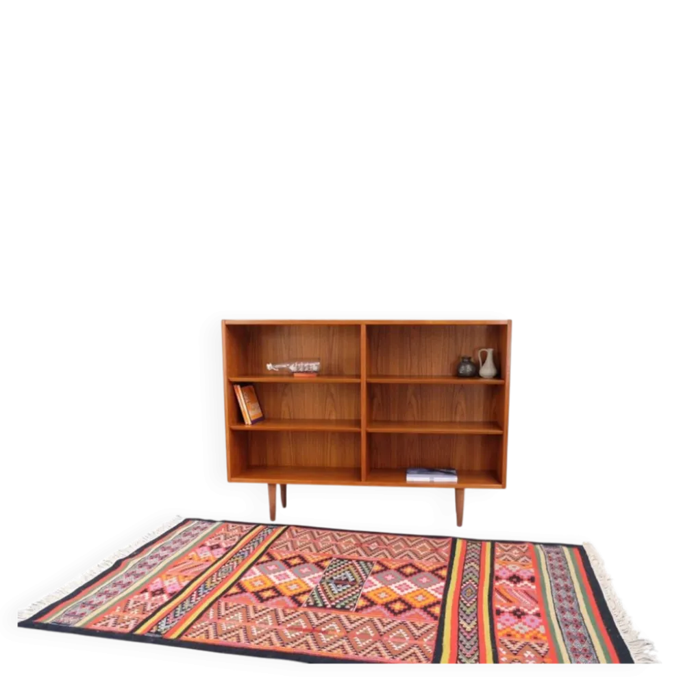 Buffet/étagère en teck Hundevad style rétro vintage années 60-70