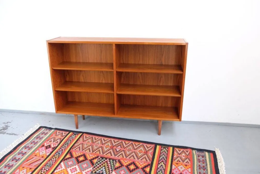 Buffet/étagère en teck Hundevad style rétro vintage années 60-70