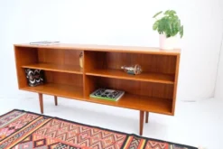 Buffet/étagère en teck style rétro vintage années 60-70