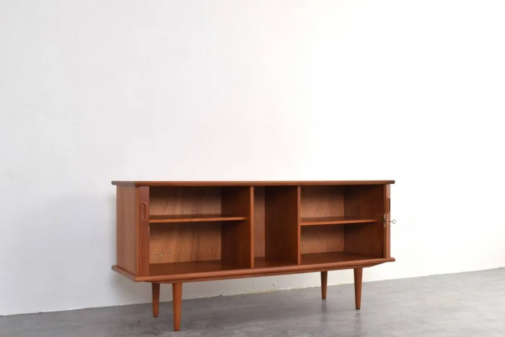 Buffet tambour en teck danois des années 1960.