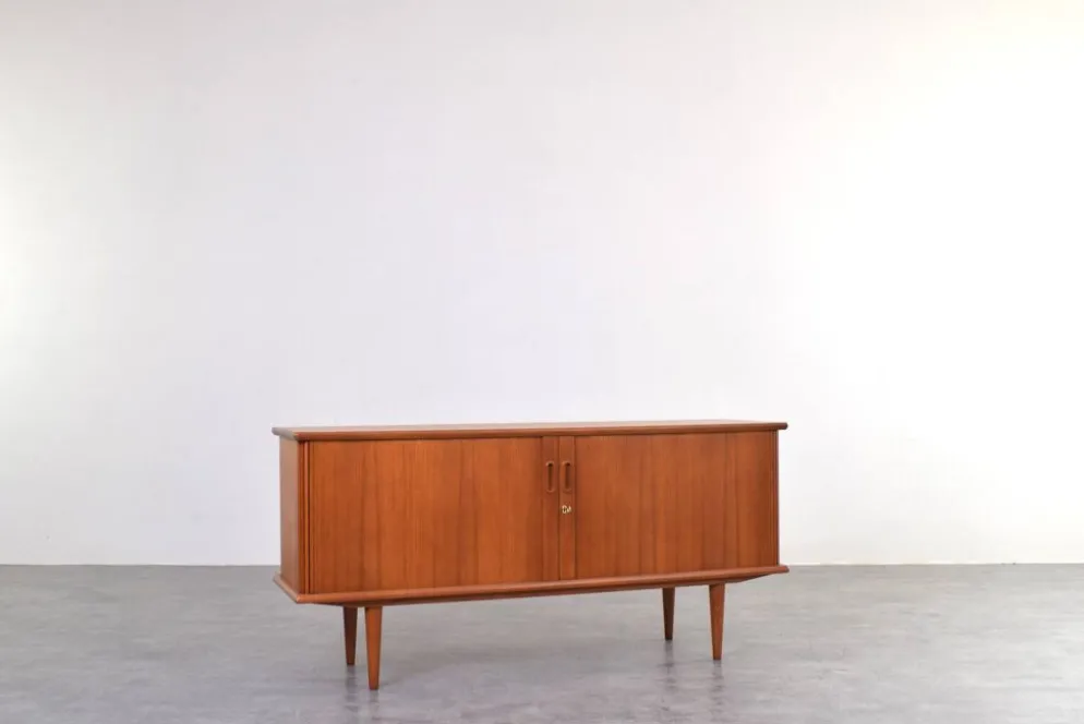 Buffet tambour en teck danois des années 1960.