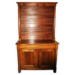 Buffet-Vaisselier à demi-colonnes en noyer , époque. Empire