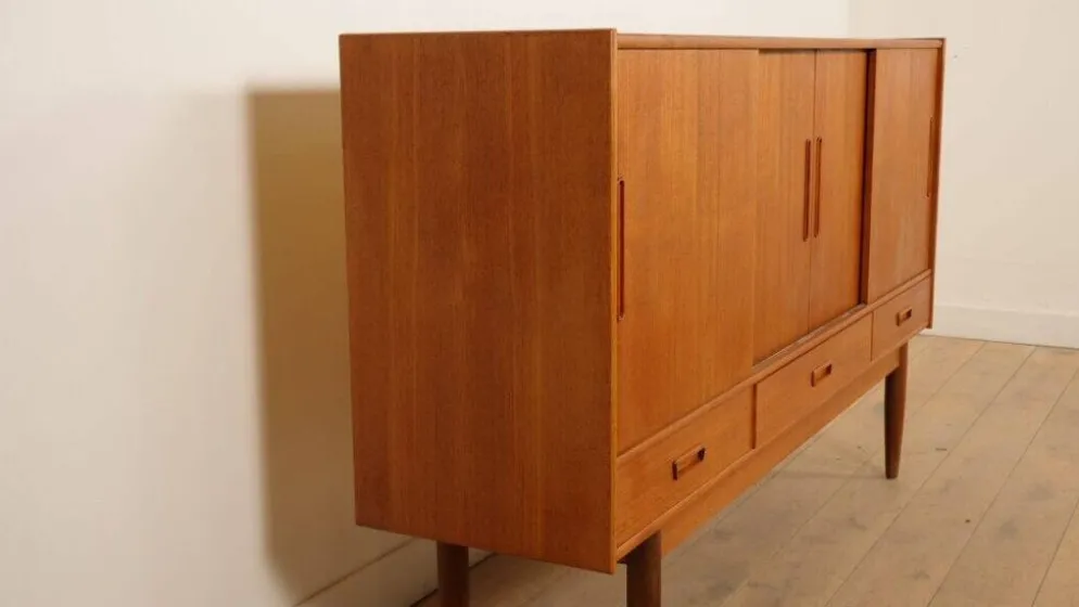 Buffet vintage | Armoire murale | Teck | 195 cm