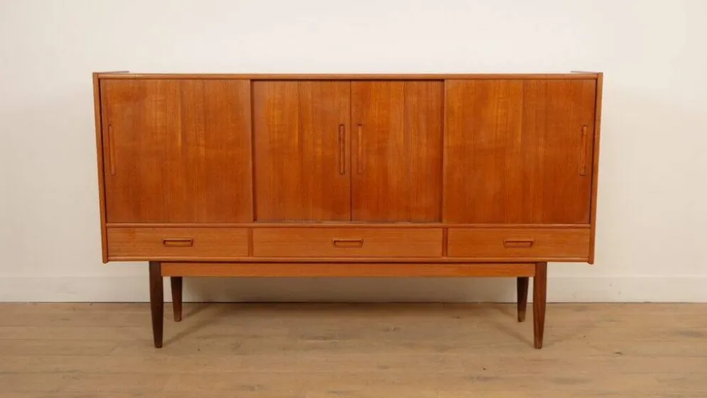 Buffet vintage | Armoire murale | Teck | 195 cm