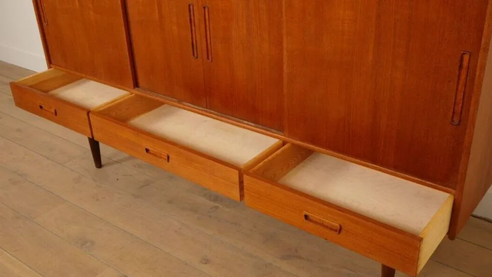 Buffet vintage | Armoire murale | Teck | 195 cm