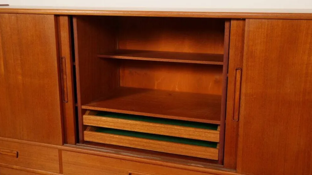 Buffet vintage | Armoire murale | Teck | 195 cm