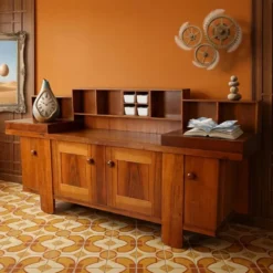 Buffet vintage Bernini design Silvio Coppola Italie 1960s-1970s