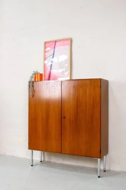 Buffet vintage commode sideboard highboard mid-century teck noyer