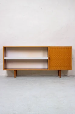 Buffet vintage, commode, étagère à livres, minibar, mid-century années 60