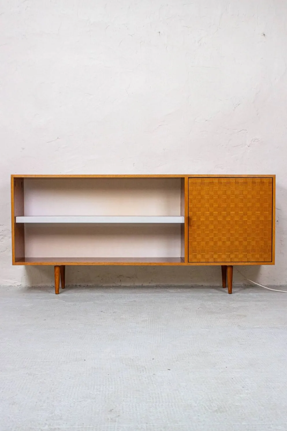 Buffet vintage, commode, étagère à livres, minibar, mid-century années 60