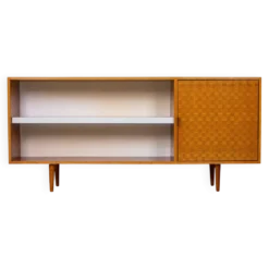 Buffet vintage, commode, étagère à livres, minibar, mid-century années 60