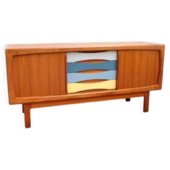 Buffet vintage danois HP Hansen en teck, années 60-70.