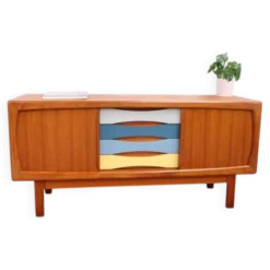 Buffet vintage danois HP Hansen en teck, années 60-70.