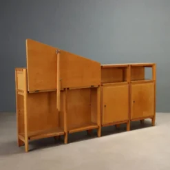 Buffet vintage en placage de peuplier, design Italie années 1960