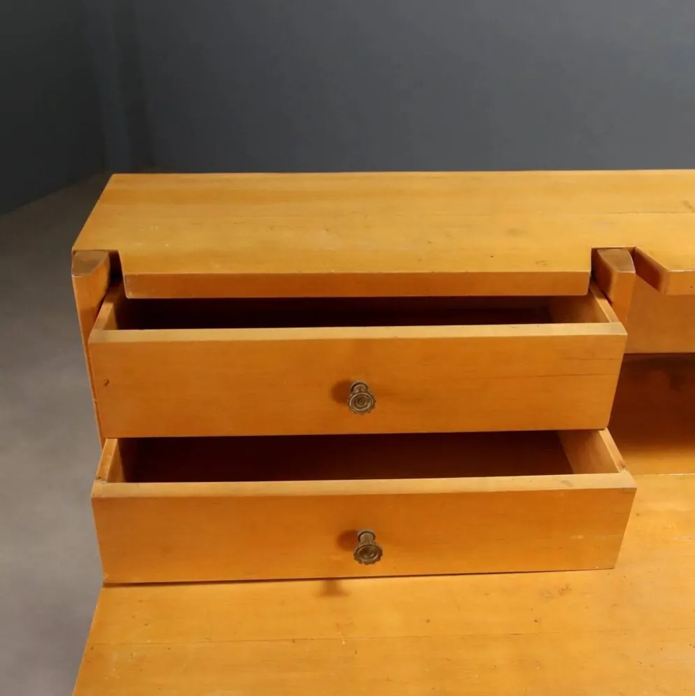 Buffet vintage en placage de peuplier, design Italie années 1960
