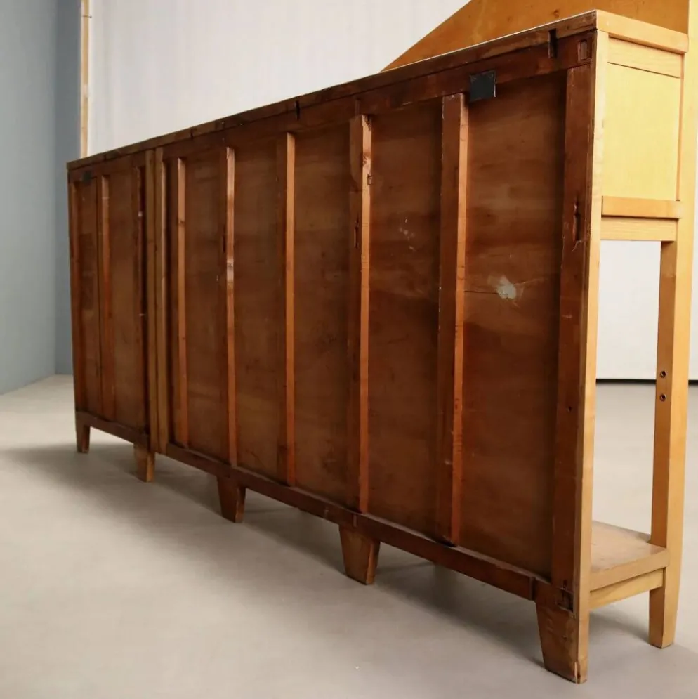 Buffet vintage en placage de peuplier, design Italie années 1960