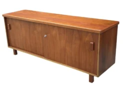 Buffet vintage Lowboard Meuble TV années 1960 Teck