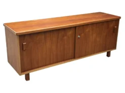 Buffet vintage Lowboard Meuble TV années 1960 Teck