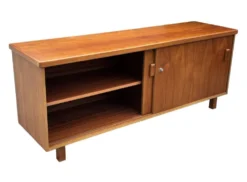Buffet vintage Lowboard Meuble TV années 1960 Teck