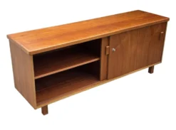 Buffet vintage Lowboard Meuble TV années 1960 Teck