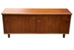 Buffet vintage Lowboard Meuble TV années 1960 Teck