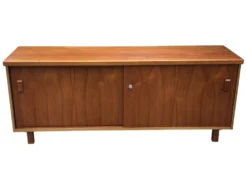Buffet vintage Lowboard Meuble TV années 1960 Teck